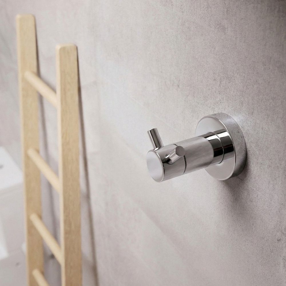 Round Chrome Robe Hook