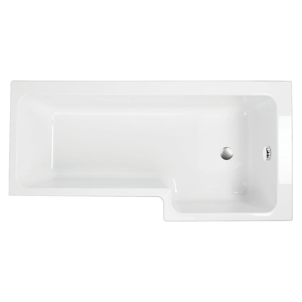 Lorenz Right Hand L-Shape Shower Bath 1700x820mm