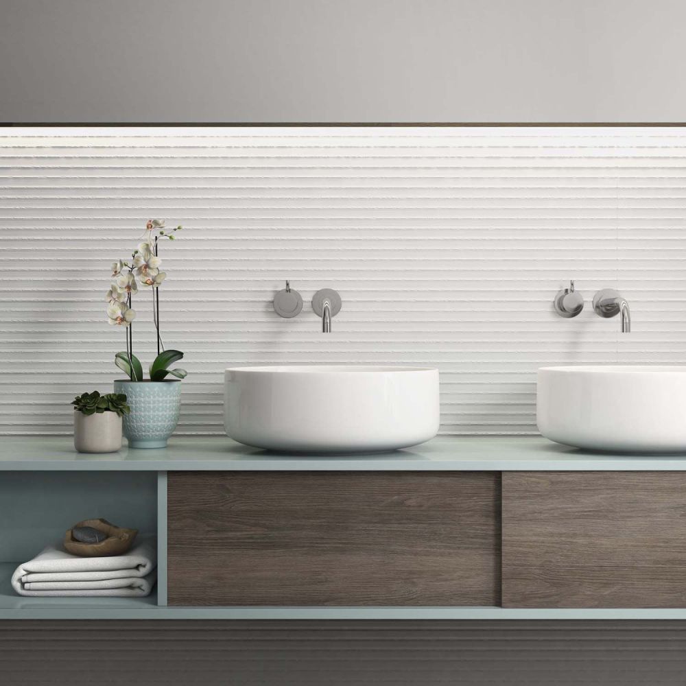 Carter Traffic Blanco Matt Ceramic Tile 900x300mm