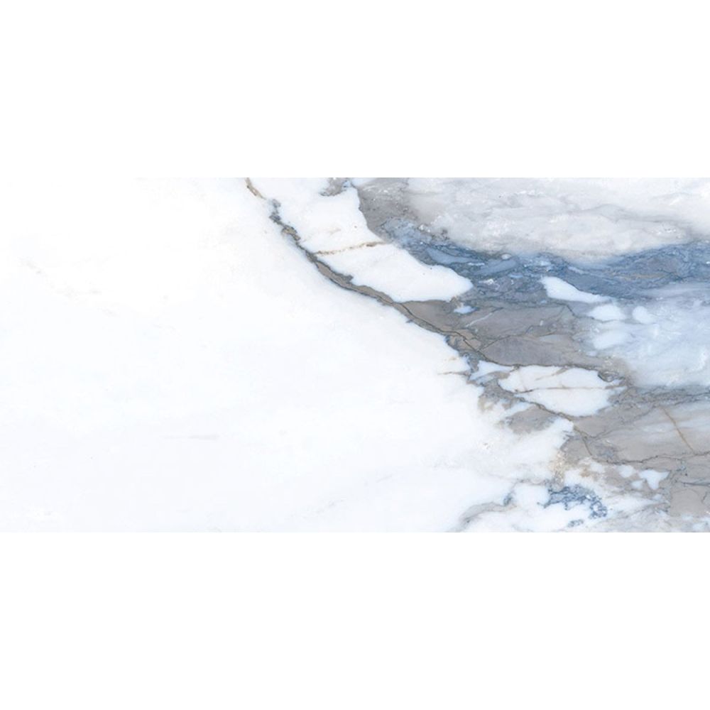 Charlie Blue Marble Polished Porcelain Tile 300x600mm