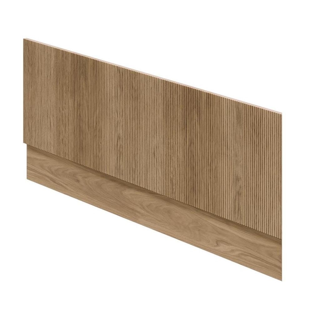 Wish Ribbed Front Bath Panel in Natural Oak