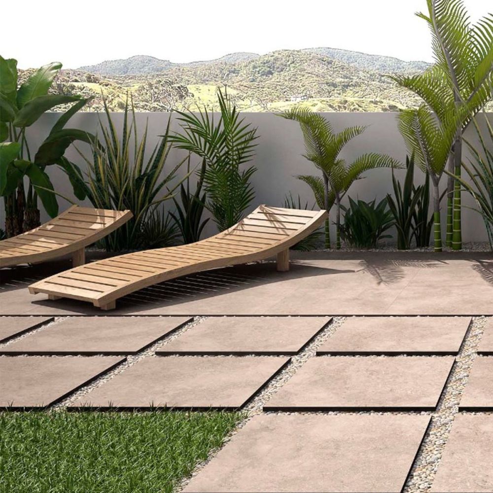 Rodea Beige Rectified Porcelain Tile 600x600mm