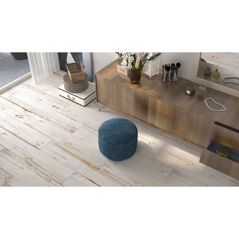 Labrynth Ivory Wood Effect Porcelain Tile 200x1200mm