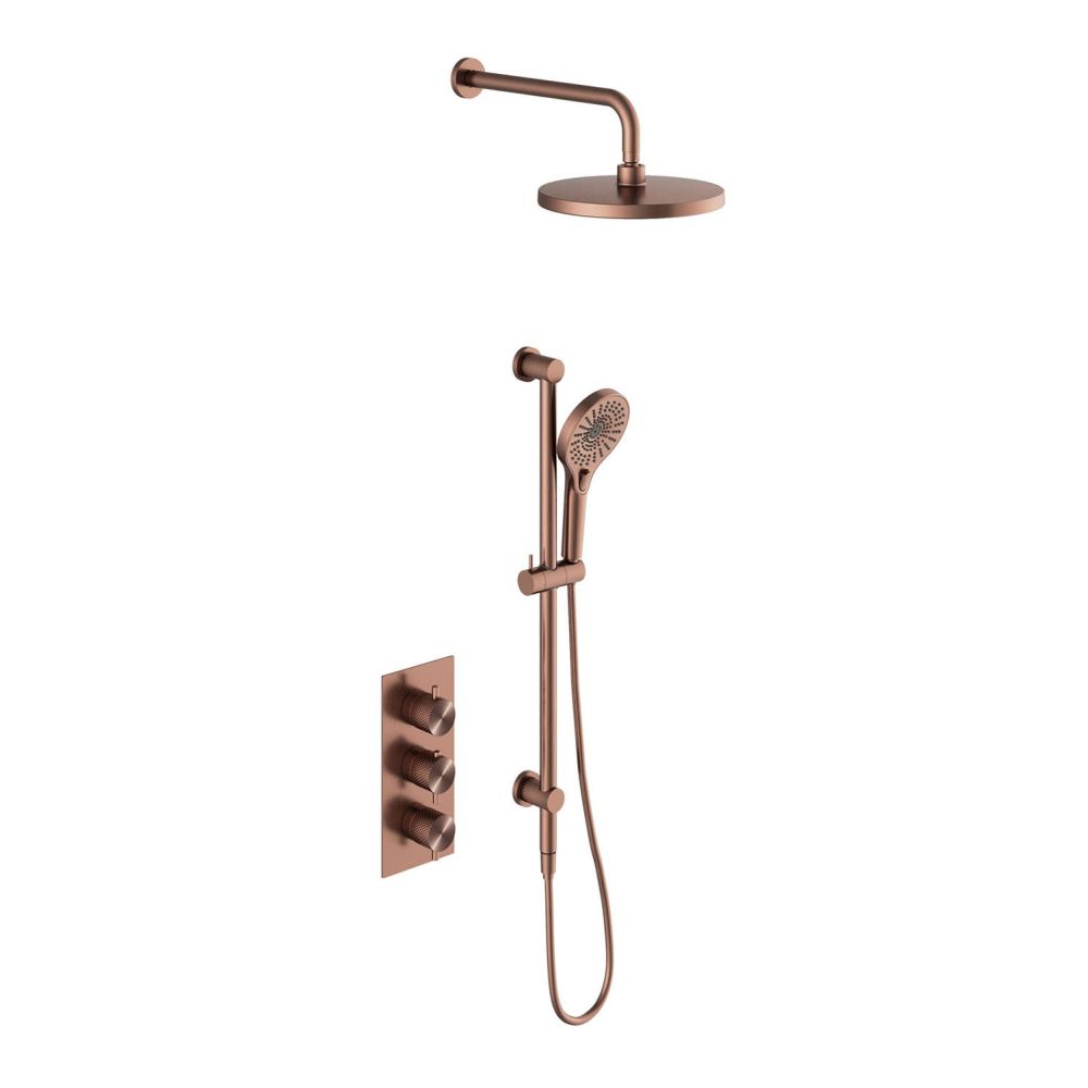 Moray Satin Bronze Concealed Valve Shower Pack