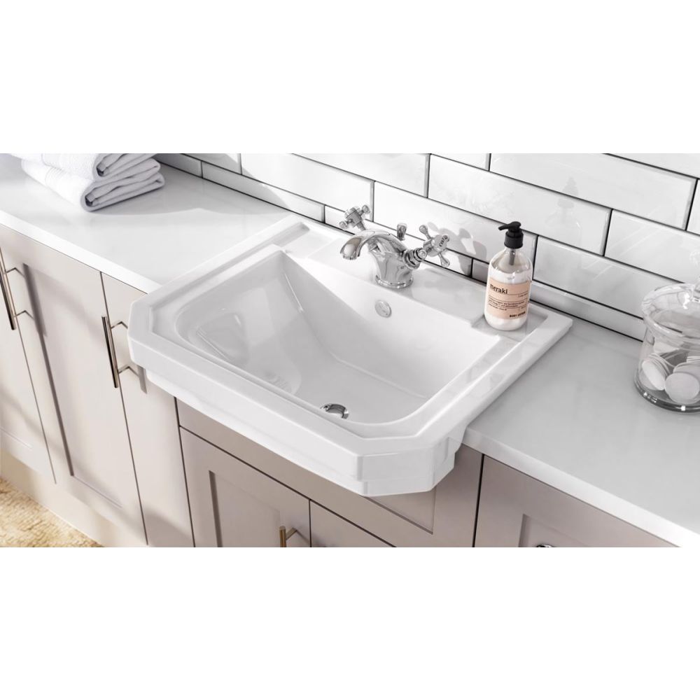Surrey Fitted Furniture Laminated White Gloss Worktop 3000mm