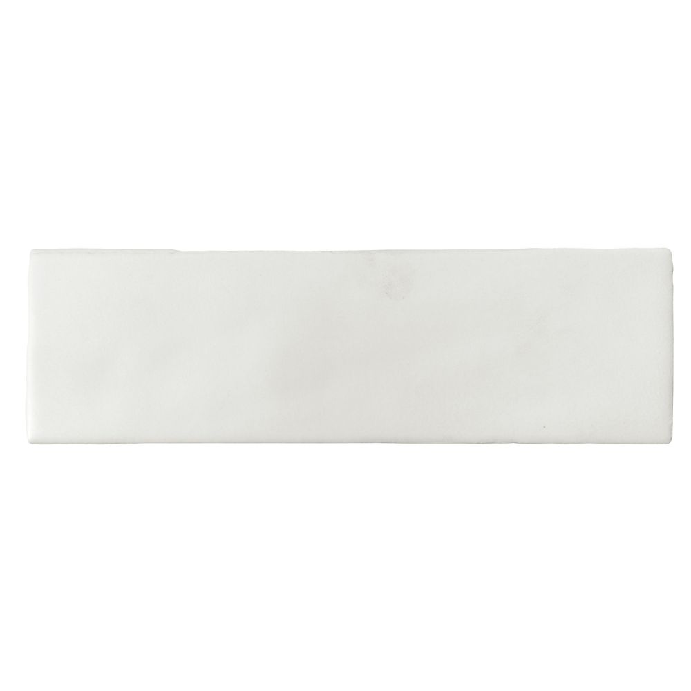 Borneo Soft White Matt Porcelain Tile 65x200mm
