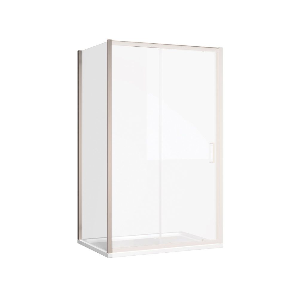 Fabio Brushed Nickel Shower Side Panel