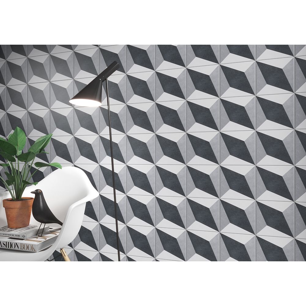 Palermo Mix 4 Matt Porcelain Tile 200x200mm