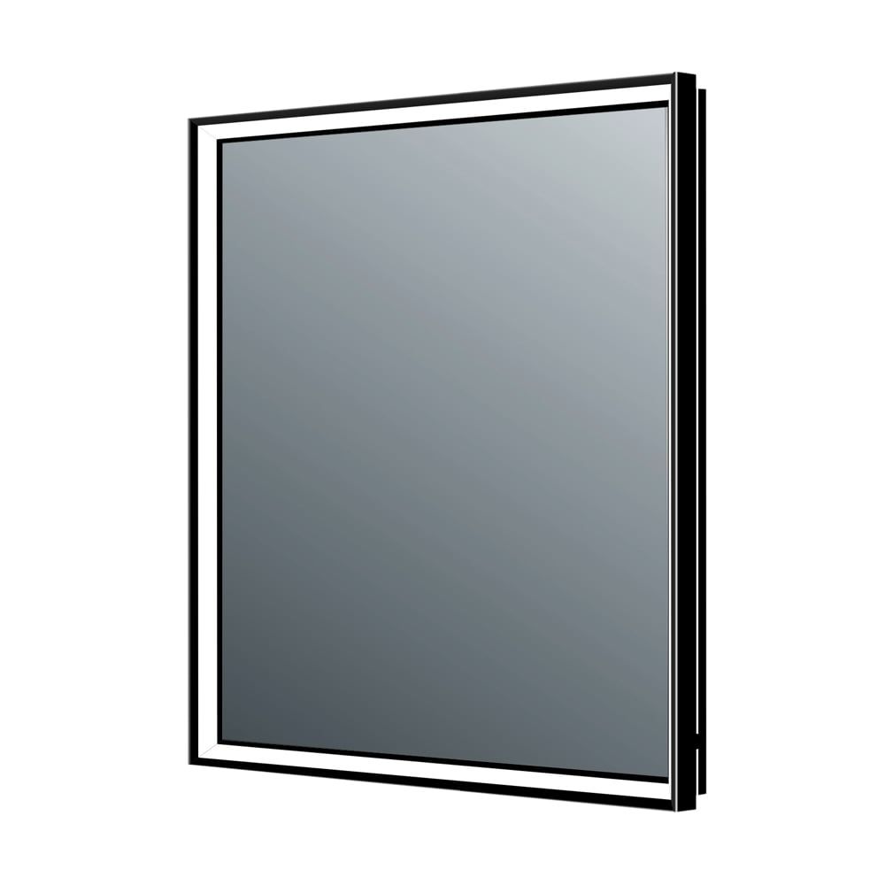 Adison Black Framed LED Backlit Heated Bathroom Mirror 600x800mm