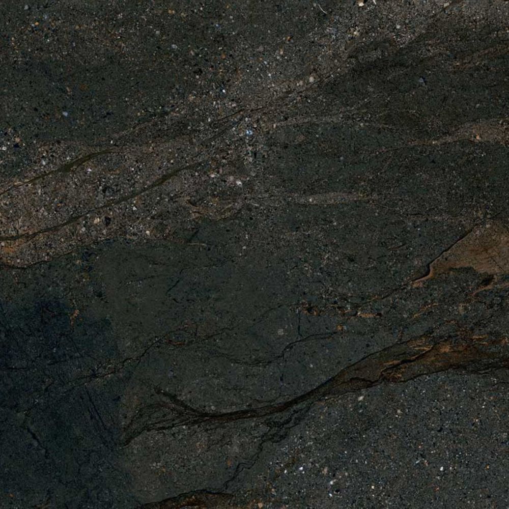 Zoltan Black Stone Effect Gloss Porcelain Tile 1200x1200mm