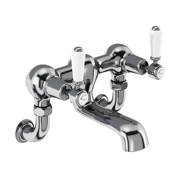 Burlington Kensington Chrome Wall Mounted Bath Filler Tap