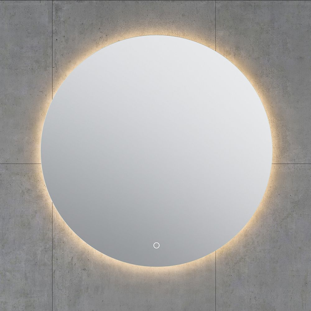 Felix Round Circle Backlit LED Heated Bathroom Mirror 700x700mm