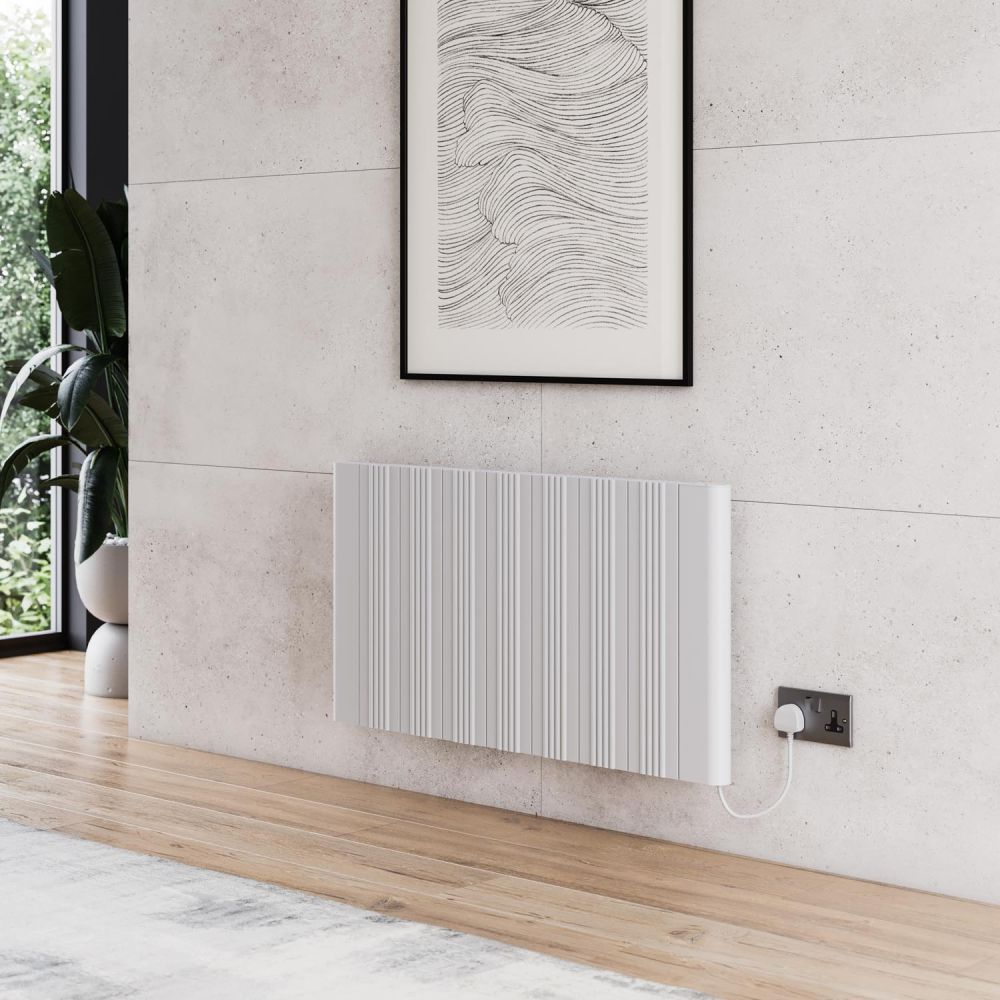 Peru White Smart Electric Panel Plug-In Heater 500x947mm