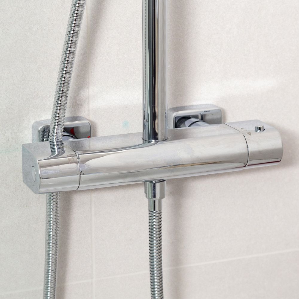 Hanbury Chrome Thermostatic Shower Pack Close up 3