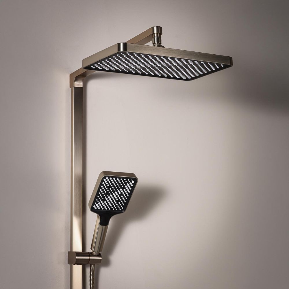 Flint Champagne Gold Thermostatic Shower Pack