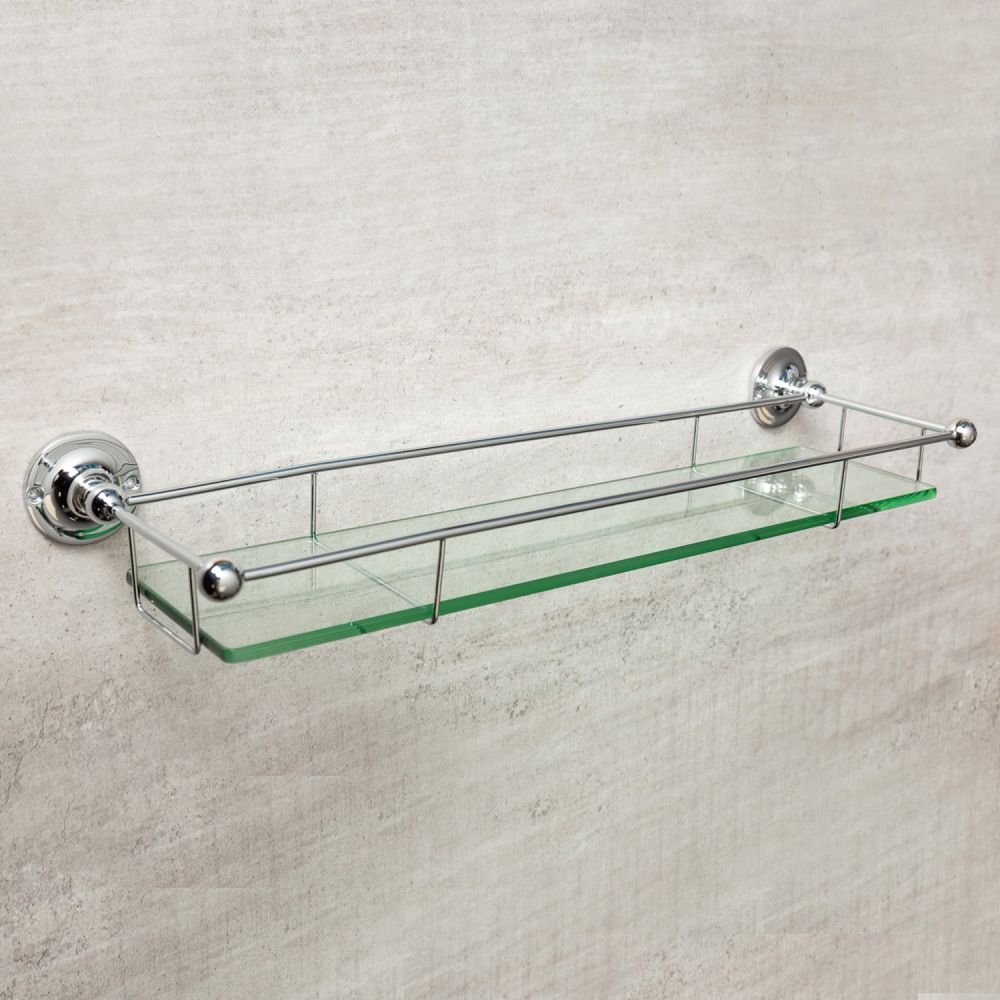 Cambridge Chrome Gallery Glass Shelf