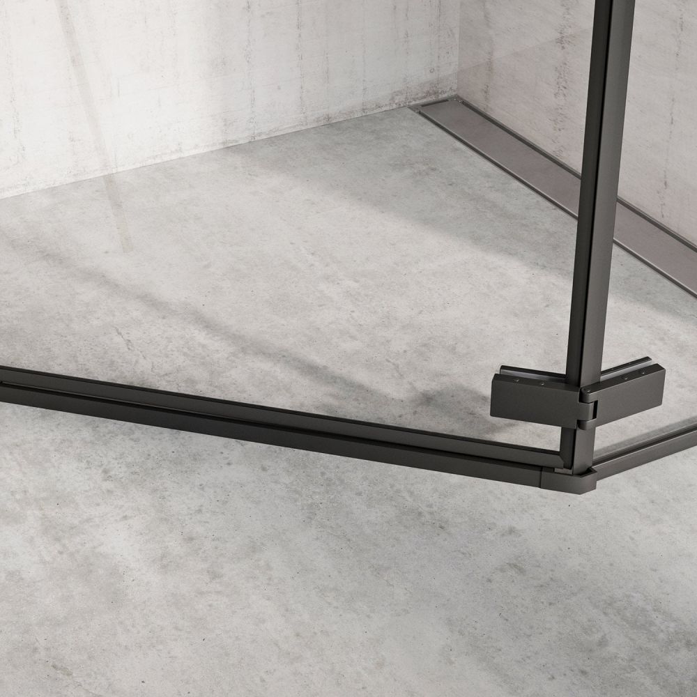 Taylor Black Penta Shower Enclosure 900x900mm