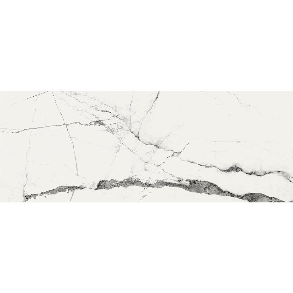 Glacier White Marble Gloss Porcelain Tile 450x1200mm