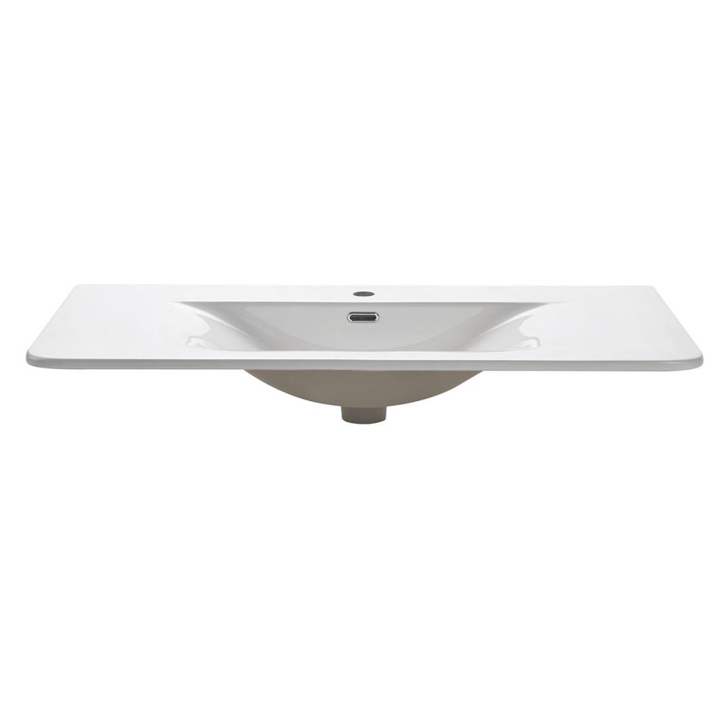Wish Ceramic White Gloss Basin