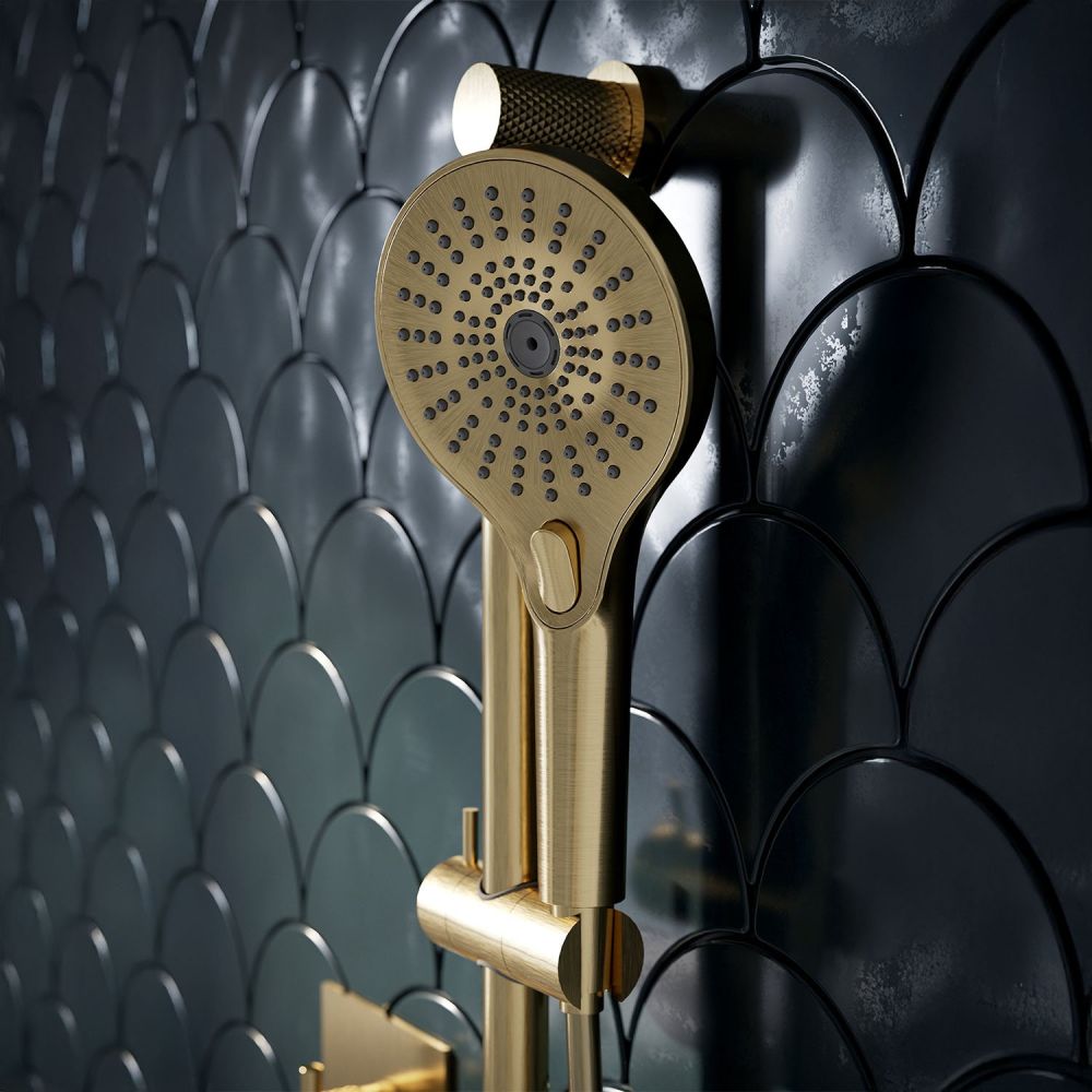 Moray Champagne Gold Round Slide Rail Kit
