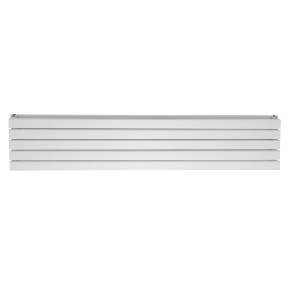 Perth White Double Horizontal Flat Panel Radiator 340x1600mm