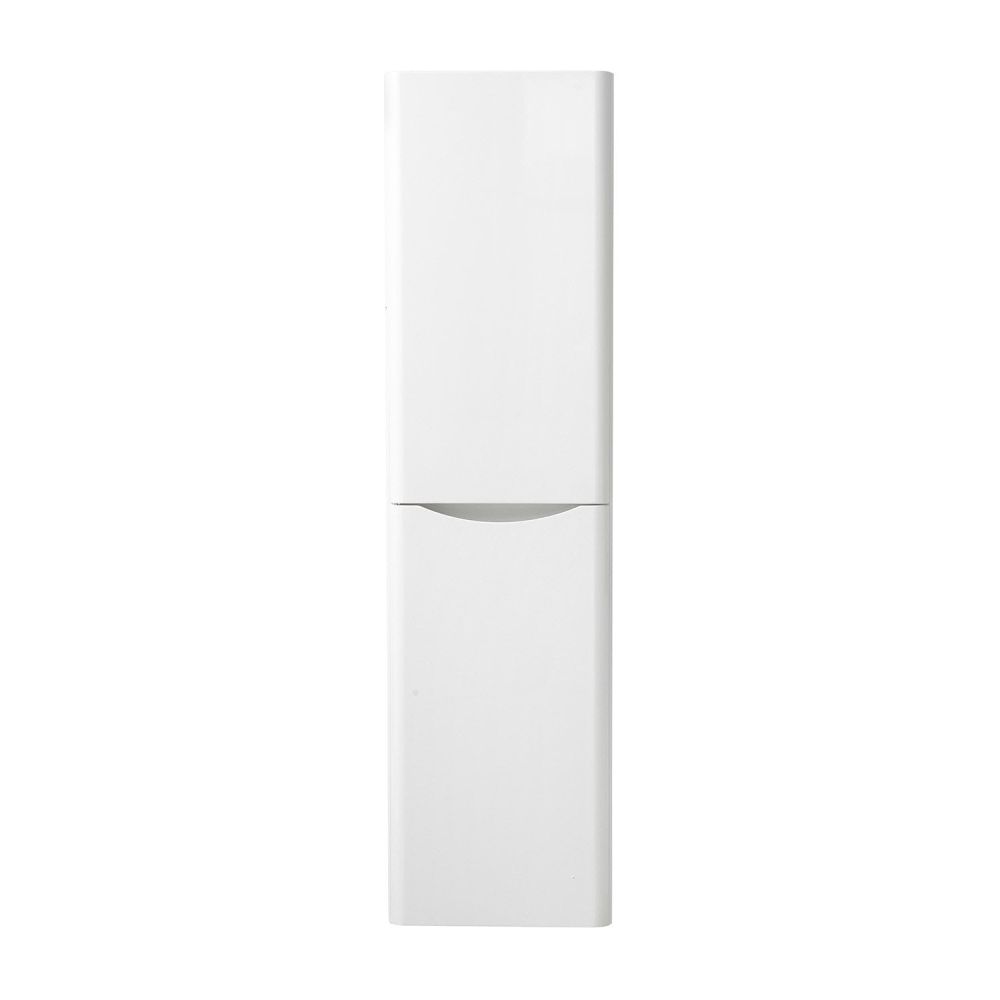 Erin Gloss White Wall Mounted Left Hand Tall Storage Cabinet