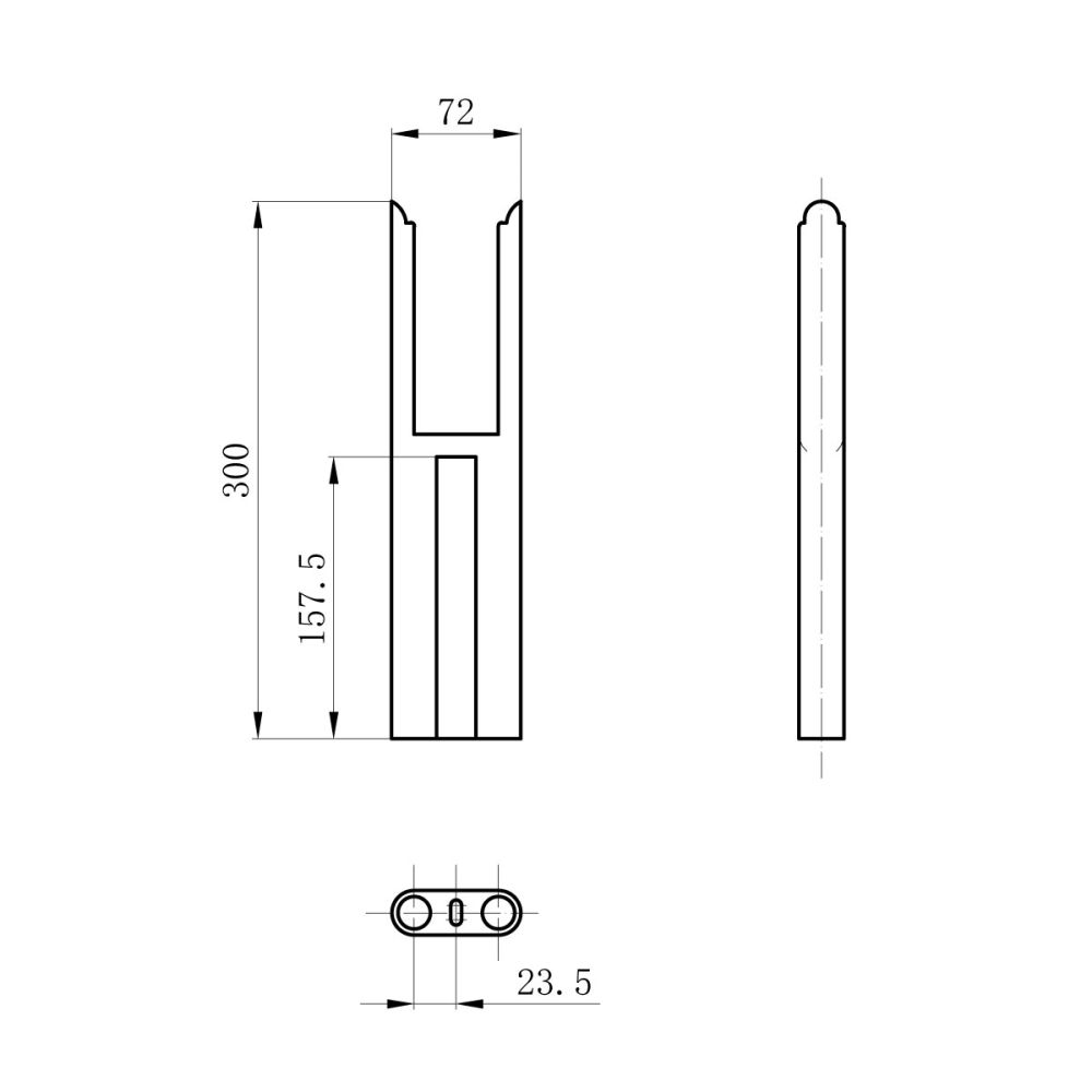 Upton White Pair of Double Column Radiator Feet