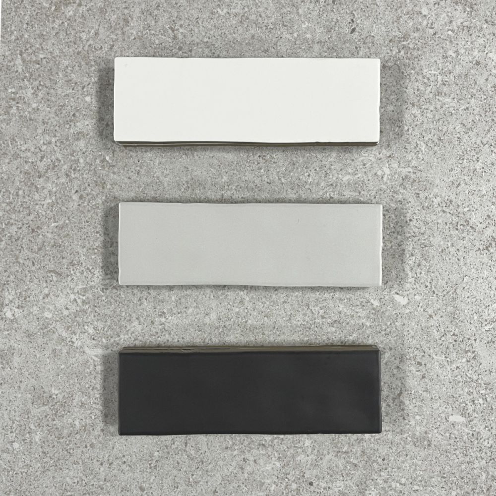 Borneo Soft Grey Matt Porcelain Tile 65x200mm