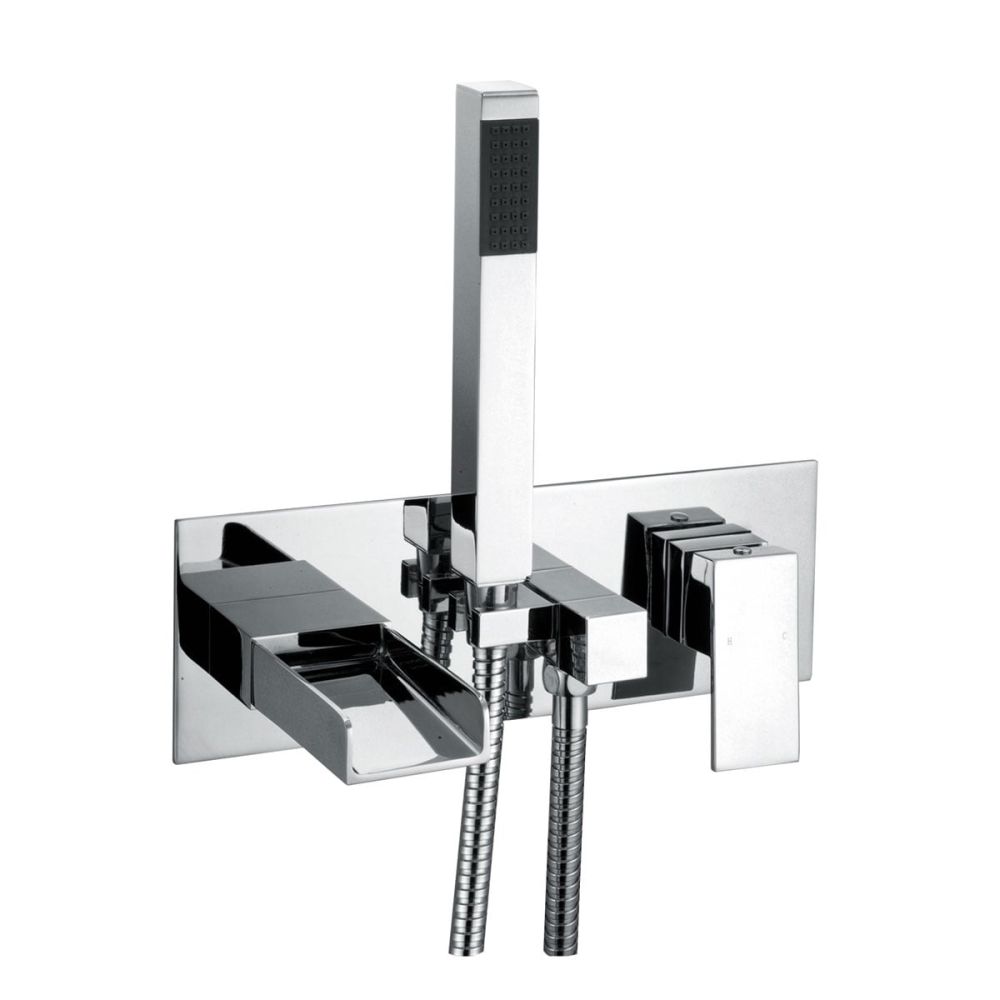 Cairo Chrome Wall Mounted Bath Shower Mixer Tap