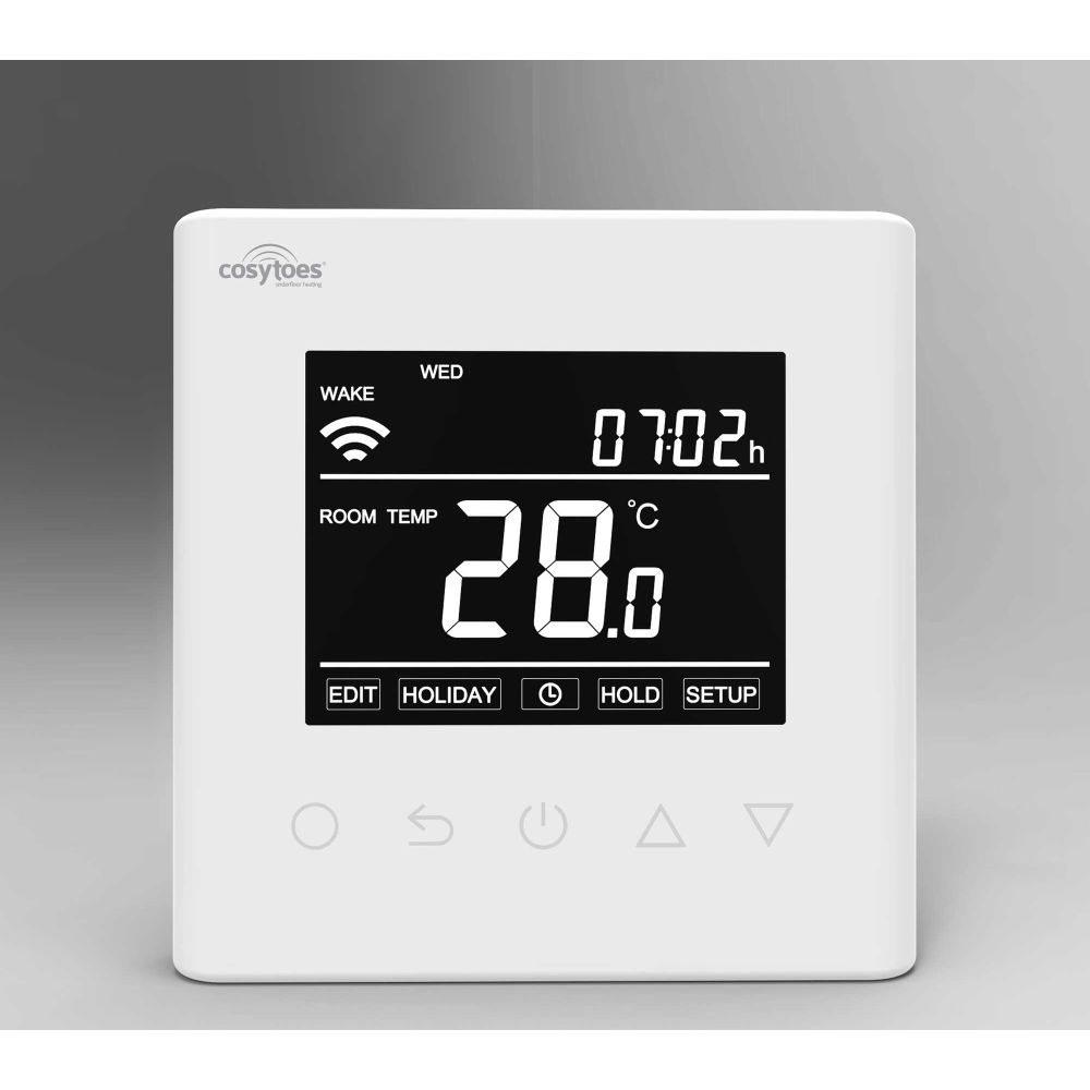 Curve White Wi-Fi Touchscreen Thermostat