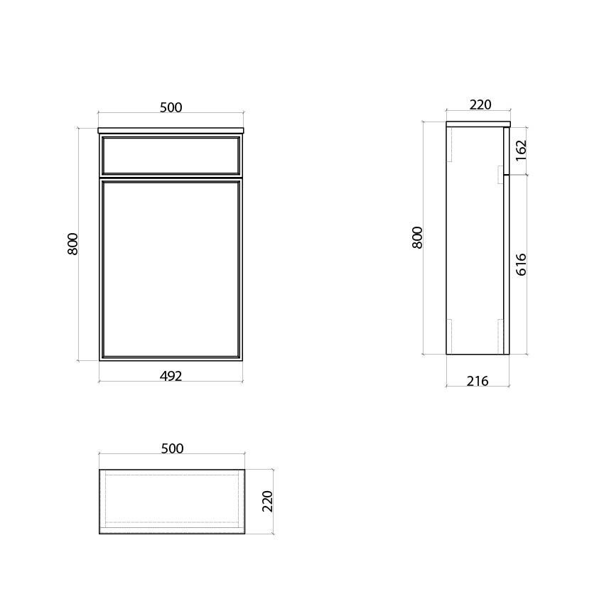 Kendal WC Unit in Matt White