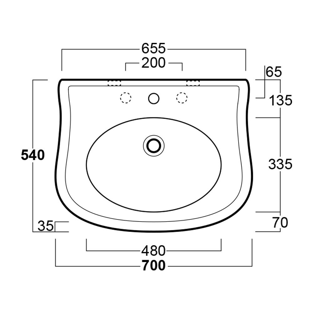 Laine Traditional Full Pedestal Basin