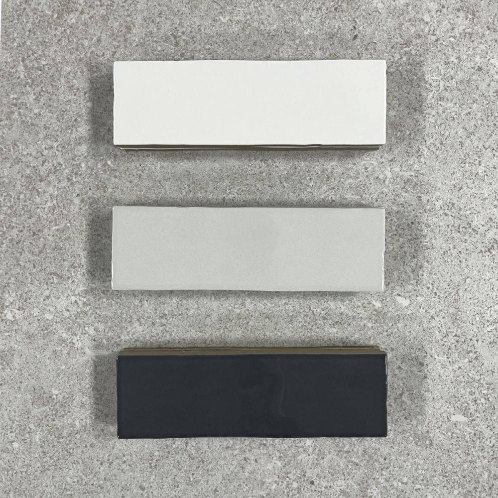 Borneo Soft White Gloss Porcelain Tile 65x200mm