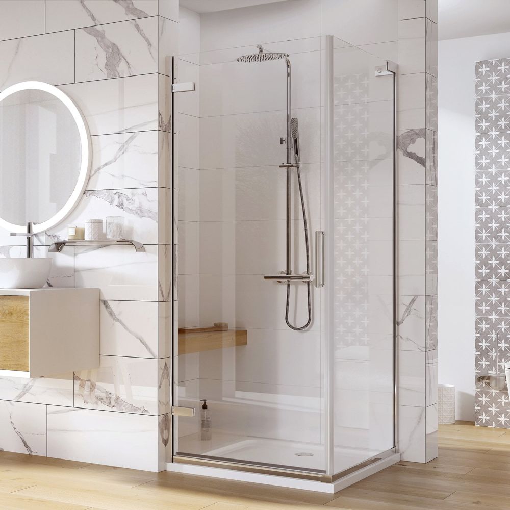 Lanka Chrome Shower Side Panel