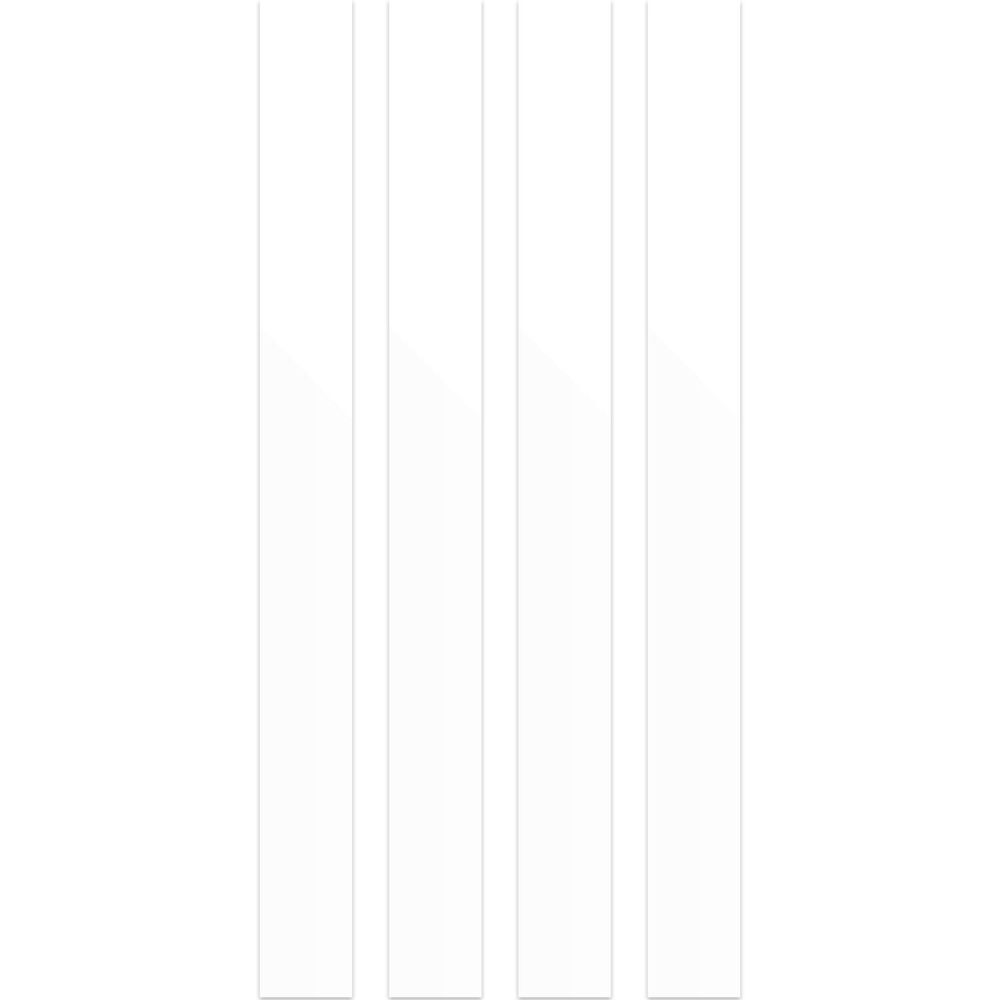 Pristina Matt White Waterproof PVC Ceiling Panel 2700x250mm (Pack of 4)