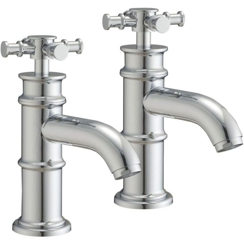 Butler Chrome Pair of Basin Pillar Taps