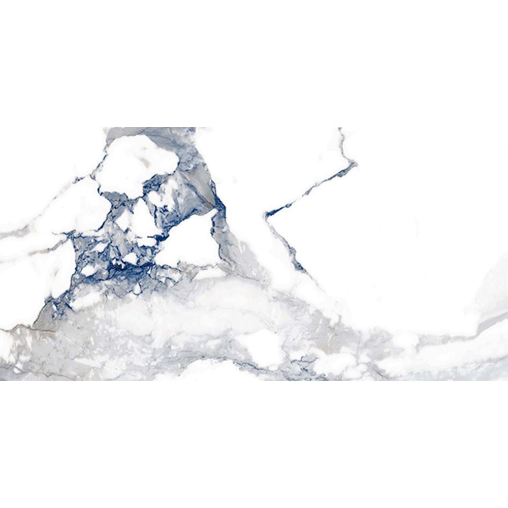 Charlie Blue Marble Polished Porcelain Tile 300x600mm