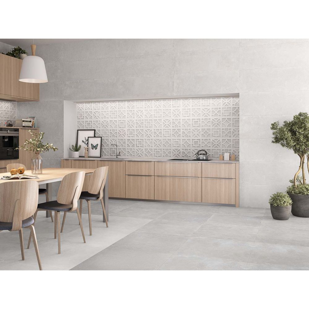 Reno Blanco Matt Ceramic Tile 1200x400mm