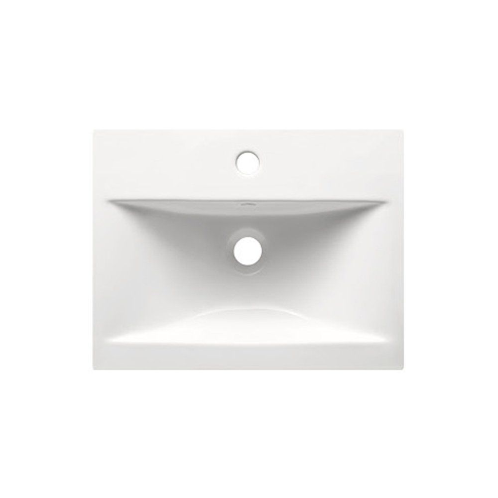 Nante Gloss White Wall Hung Vanity Unit with Ceramic Basin 515mm