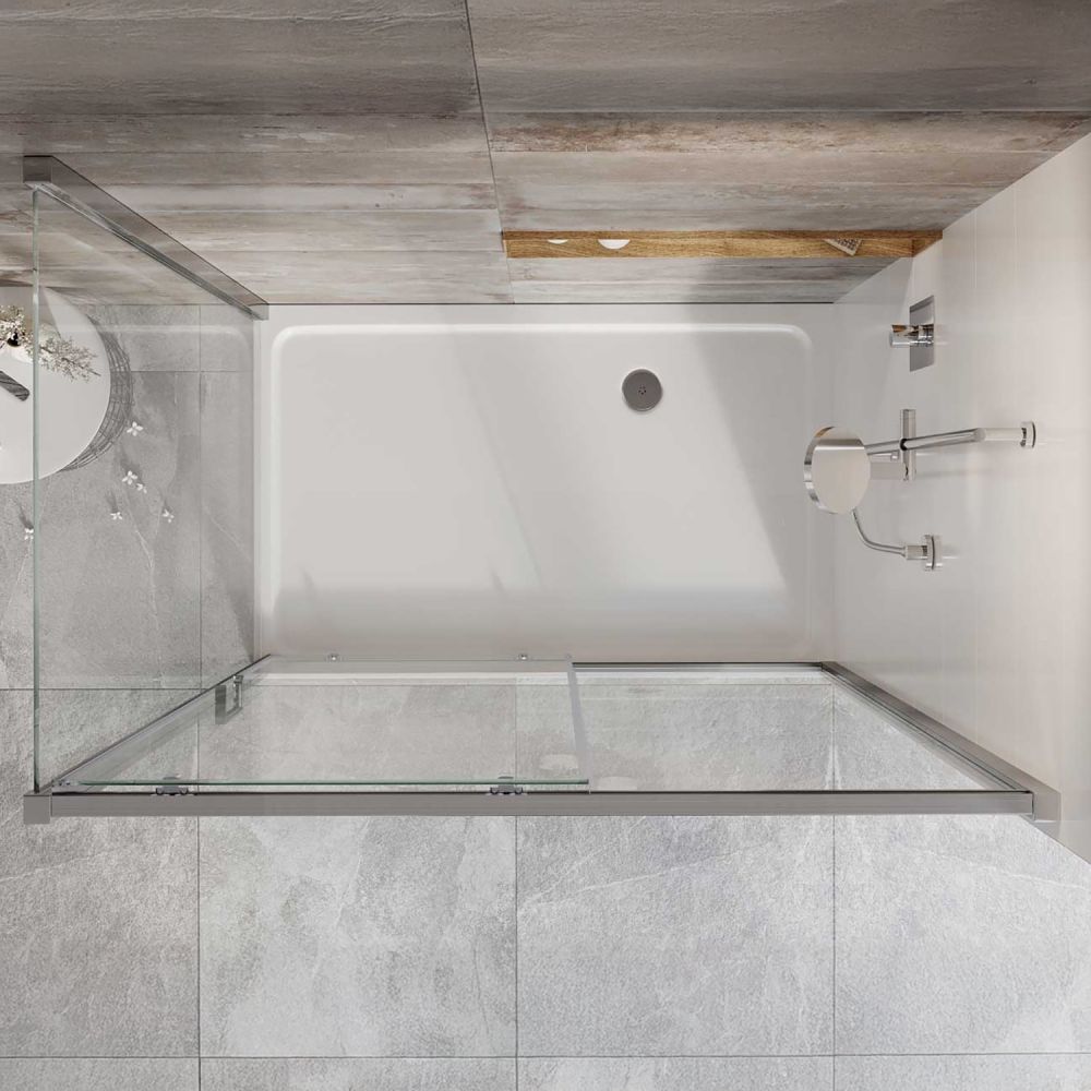 Fabio Chrome Sliding Shower Door