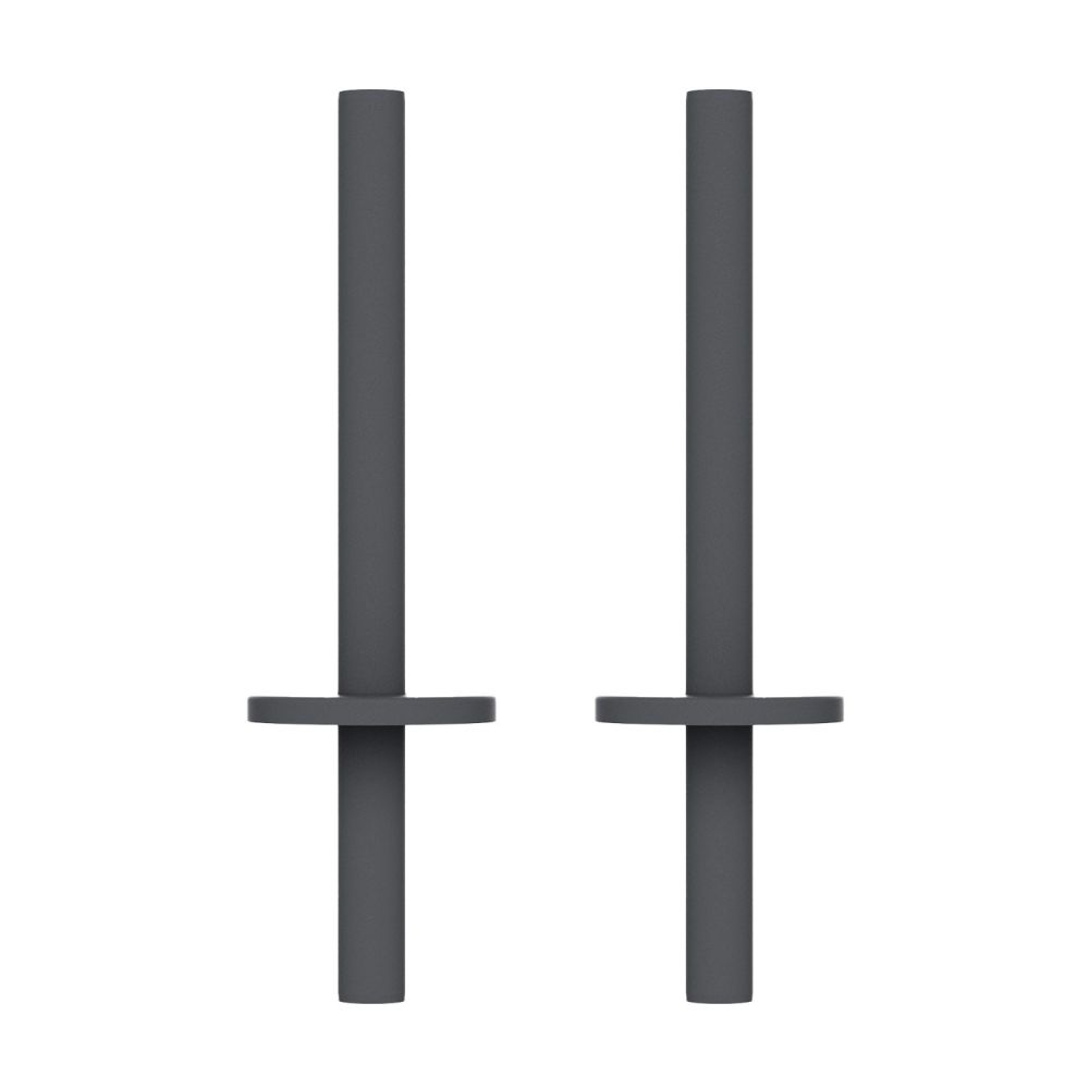 Anthracite Pipe Connector and Collar Kit 200mm