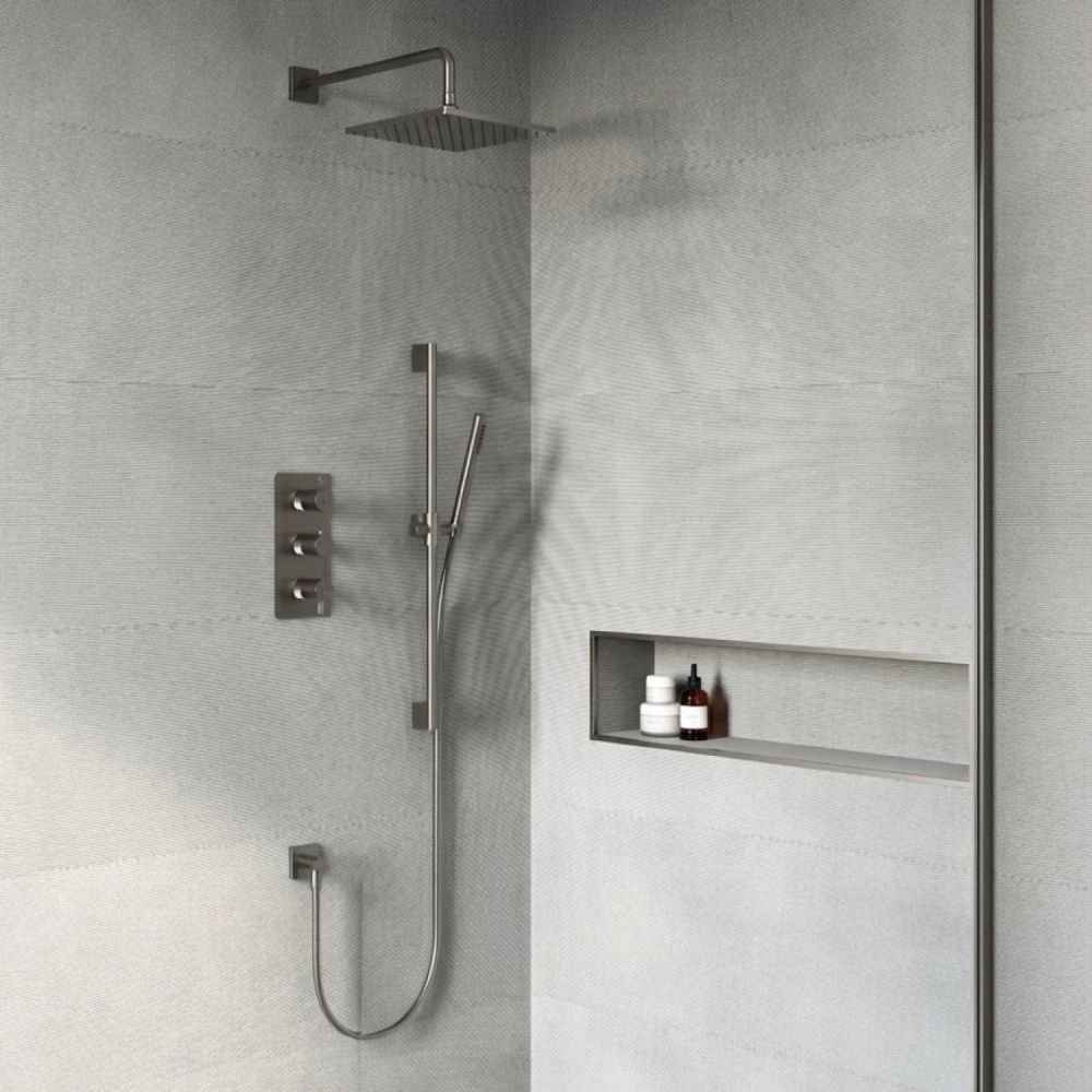 Thane Brushed Nickel Thermostatic Concealed Shower Pack