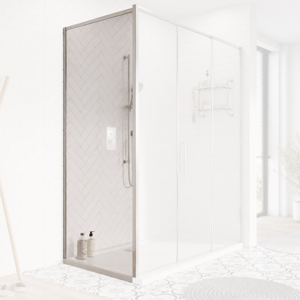Sana Chrome Shower Side Panel