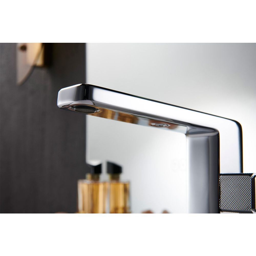 Detailed view of the Flint Chrome Basin Mixer Tap