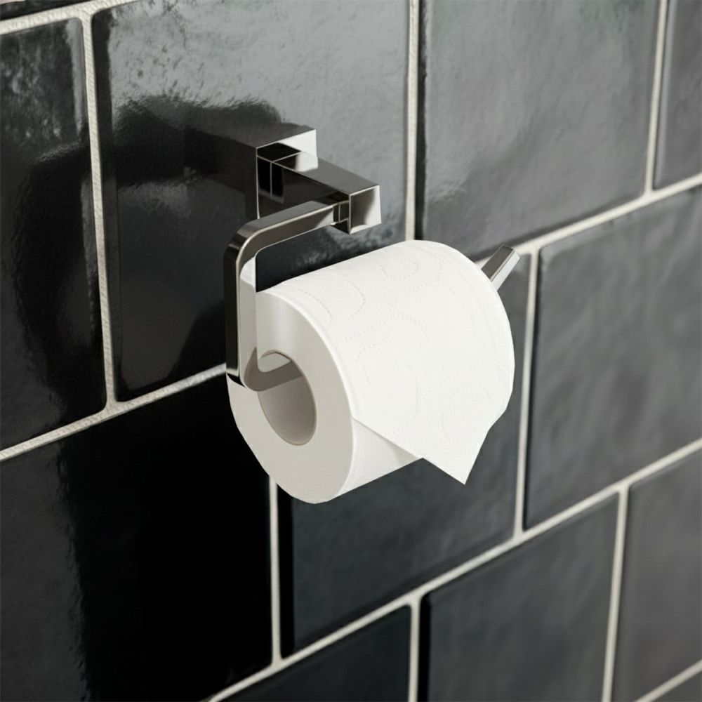 Quad Chrome Toilet Roll Holder
