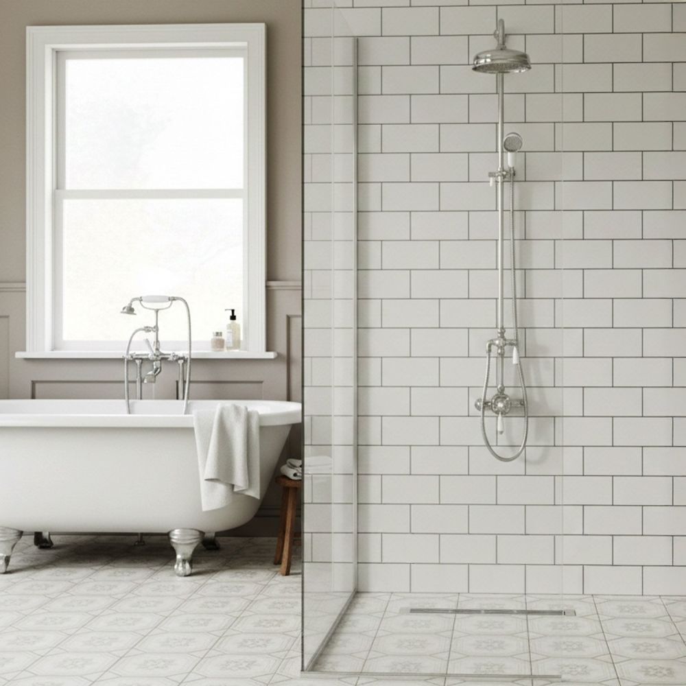 Greyjoy Chrome Dual Exposed Shower Valve Kit inc Diverter