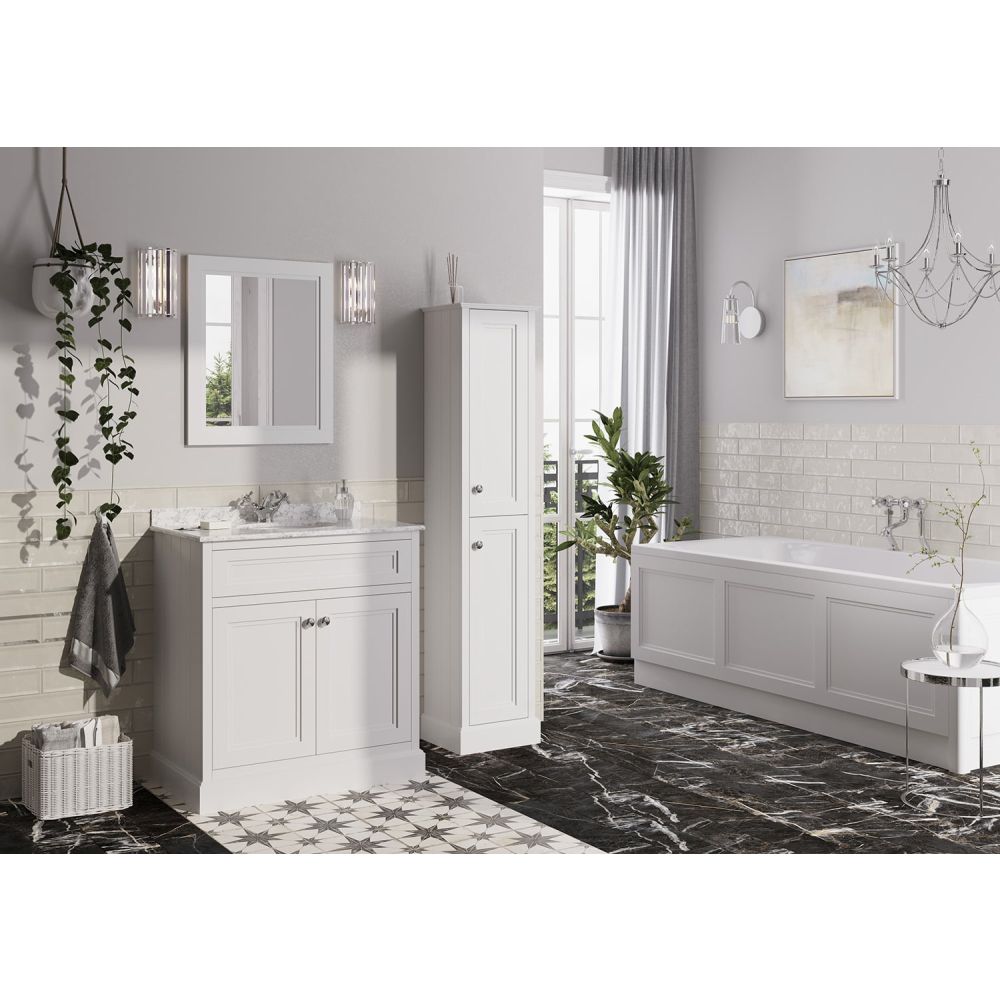 Traditional Matt White Front Bath Panel 1700mm