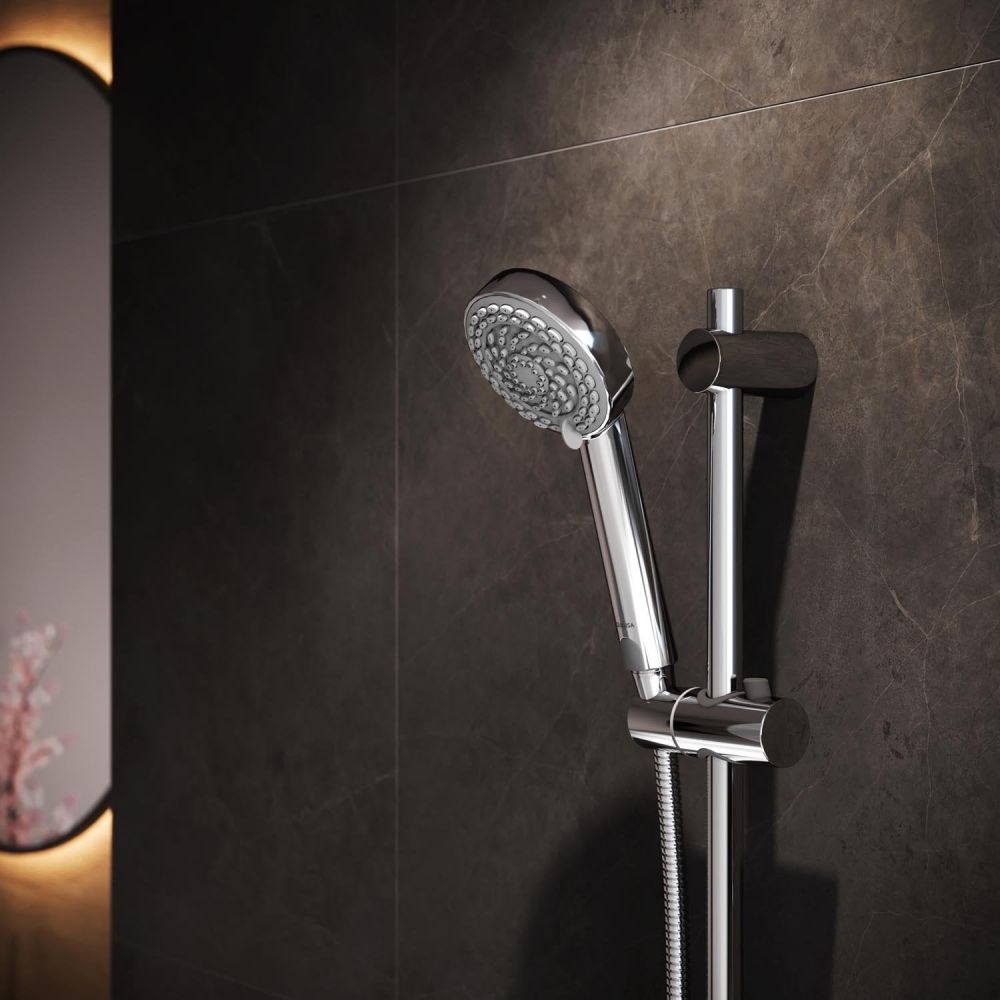 Aqualisa Quartz Touch Concealed Smart Shower With Adjustable Head and Fixed Wall Head - Hp/Combi