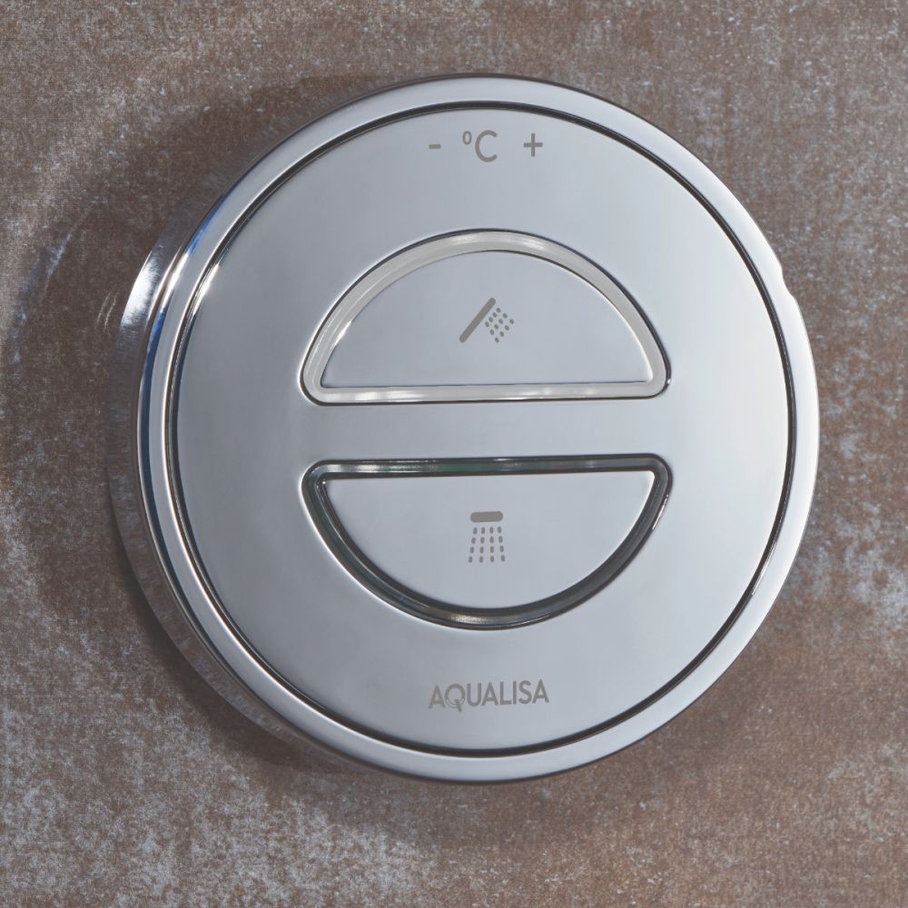 Aqualisa Hugo Smart Digital Shower Concealed with Adjustable and Fixed Wall Head Gravity Pumped