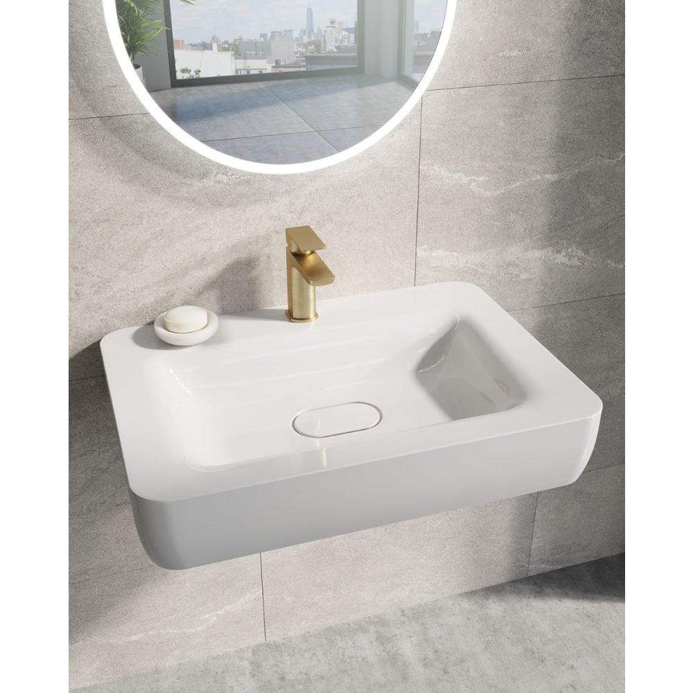 Zena Brushed Gold Basin Mixer Tap & Waste